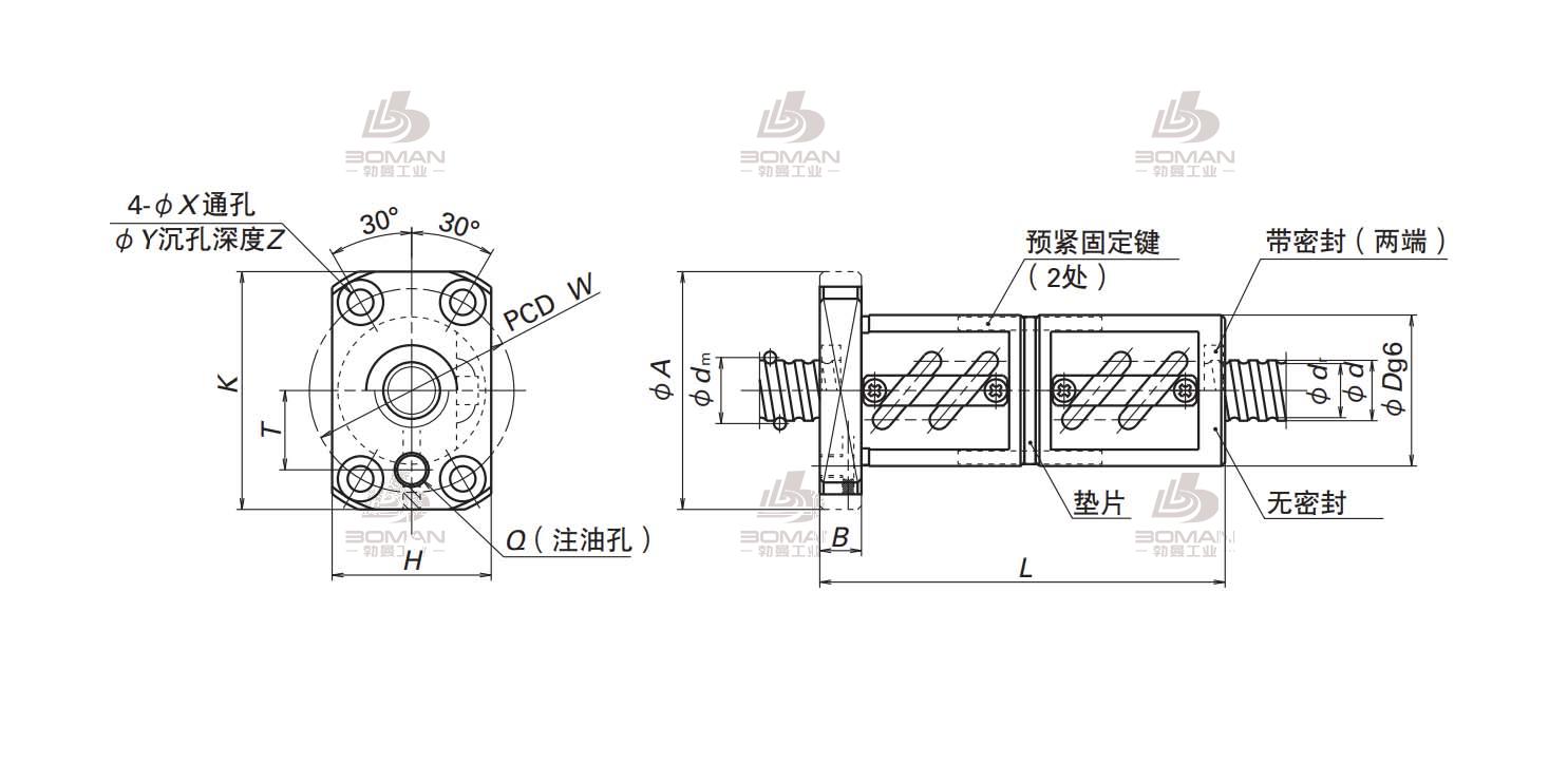 DFT1604-3-SFT滚珠丝杠螺母