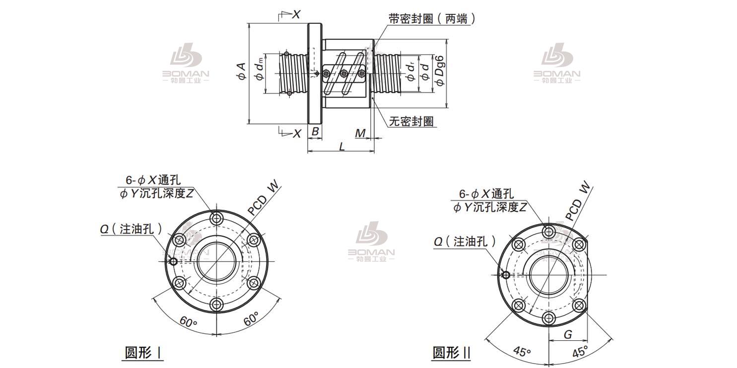 SFT2508-2.5-PFT滚珠丝杠