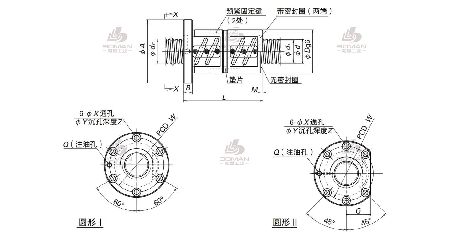 DFT5006-3-LPFT滚珠丝杠