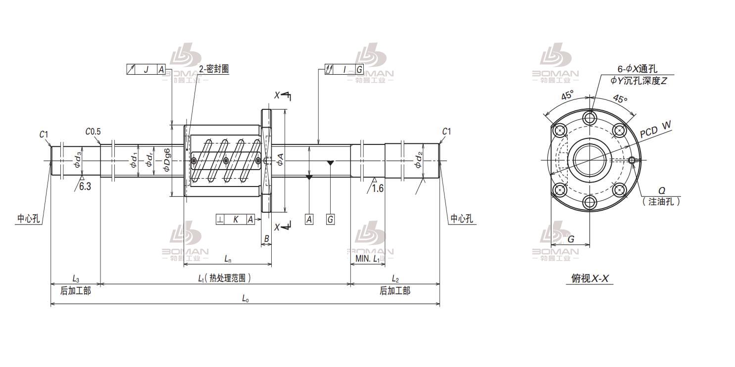 W3210SS-4Z-C5Z10-NSK标准滚珠丝杠