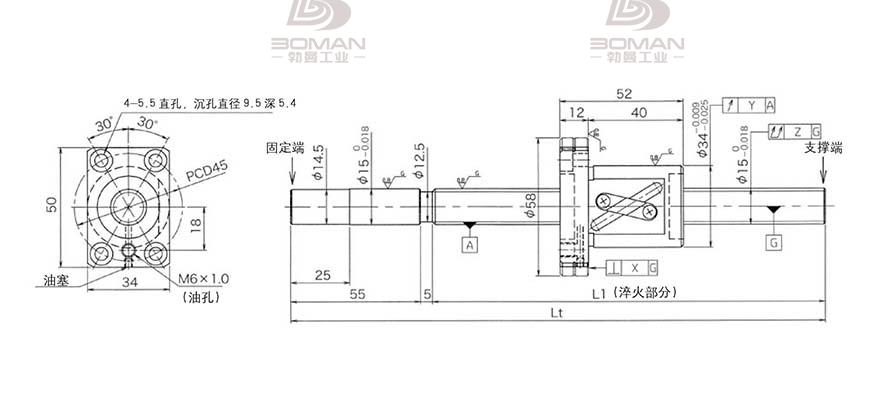 KURODA GG1510DS-BALR-1100A 日本黑田丝杆和THK丝杠