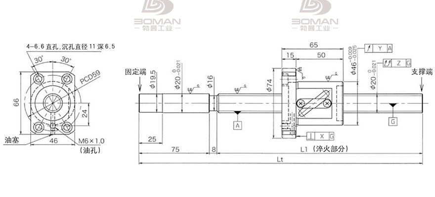 KURODA GG2010DS-BALR-1005A 黑田滚珠丝杠