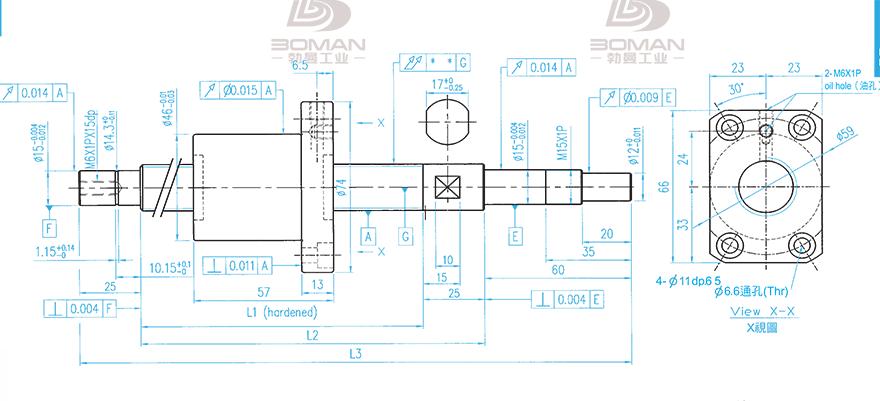 TBI XSVR02010B1DGC5-399-P1 tbi丝杆型号表示