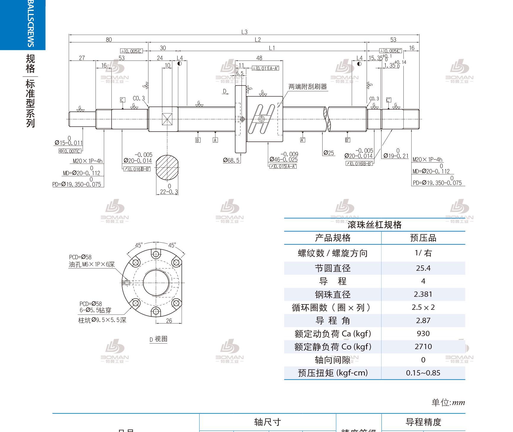 PMI 1R25-04B2-1FSWC-570-733-0.018 pmi丝杠编号的意义