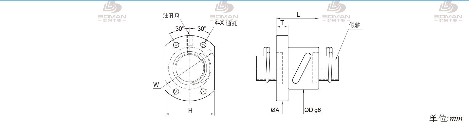 PMI FSBW1404A-3.5P pmi滚珠丝杆的安装