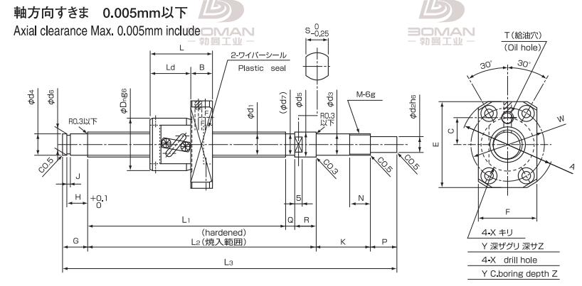 ISSOKU BSF1004EC3T-230 ISSOKU滚珠丝杆