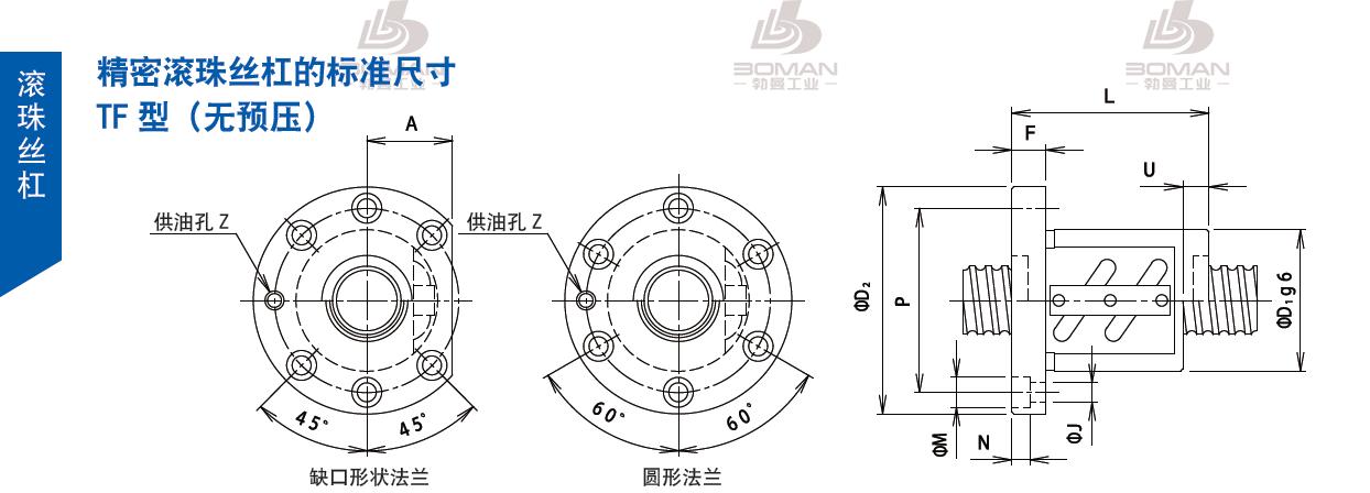 TSUBAKI 40TFA5 tsubaki滚珠丝杠样本