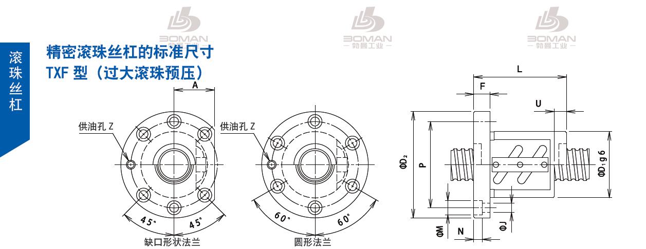 TSUBAKI 32TXFA4 tsubaki滚珠丝杠样本