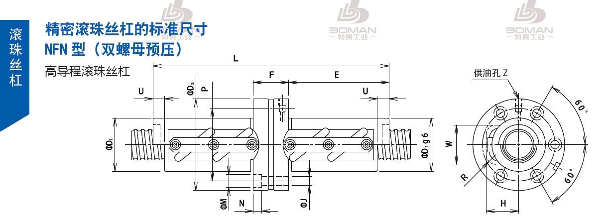 TSUBAKI 25NFNA20 日本丝杠tsubaki