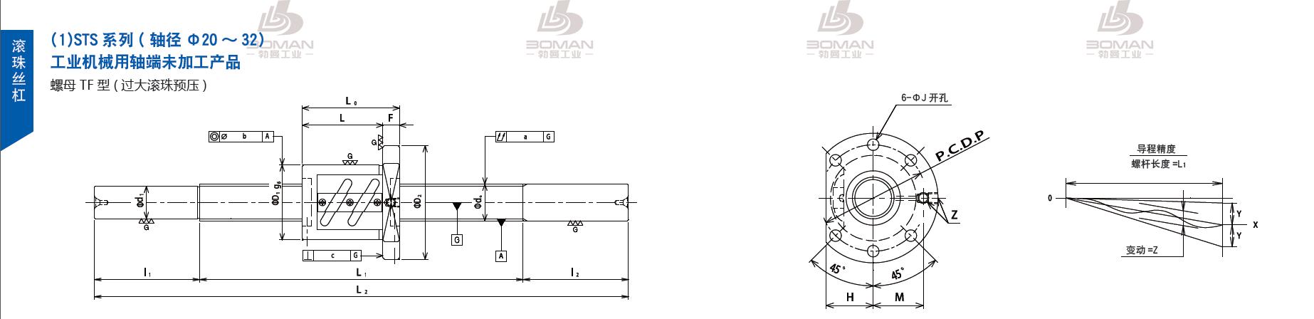 TSUBAKI STS2806-1600C5-B tsubaki丝杠是哪里产的