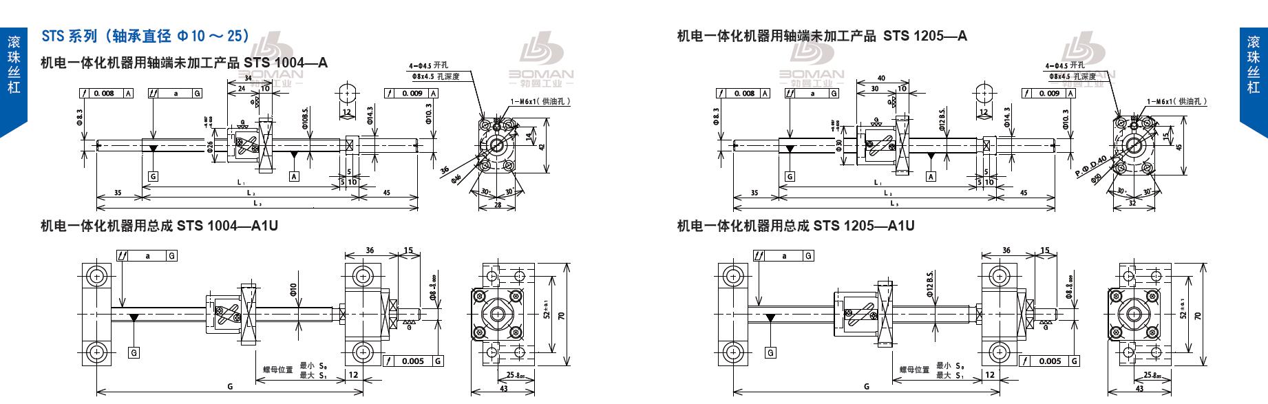 TSUBAKI STS1004-205C3-A tsubaki丝杆是什么牌子