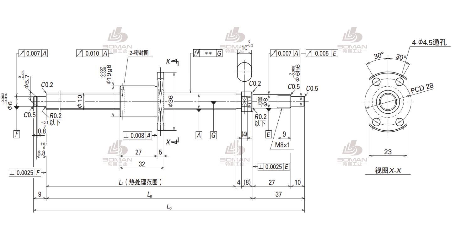 NSK W1002MA-7PY-C3Z2.5-SA标准滚珠丝杠