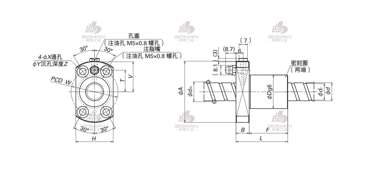 NSK BSS1530-2E-BSS标准螺母